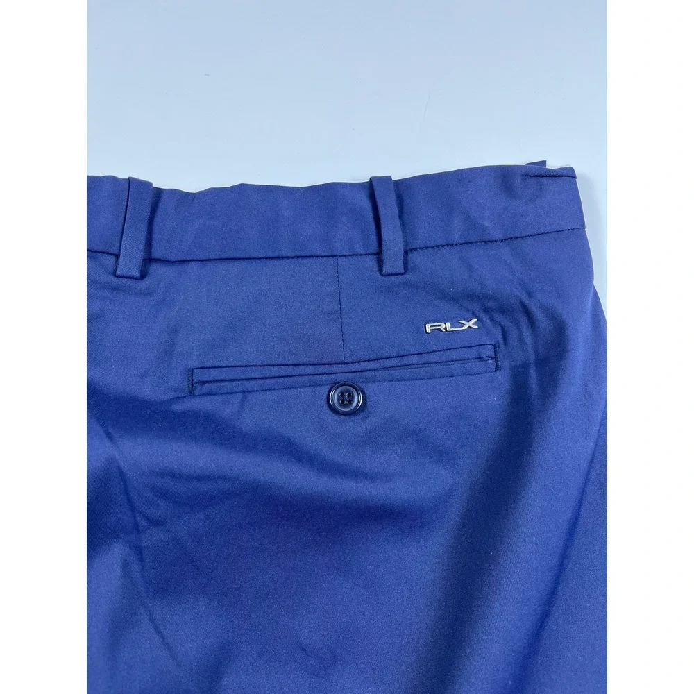 RLX Ralph Lauren Mens Golf Shorts Navy Blue Classic Fit Size 38 Performance